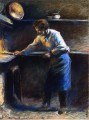 eugene murer at his pastry oven 1877 Camille Pissarro